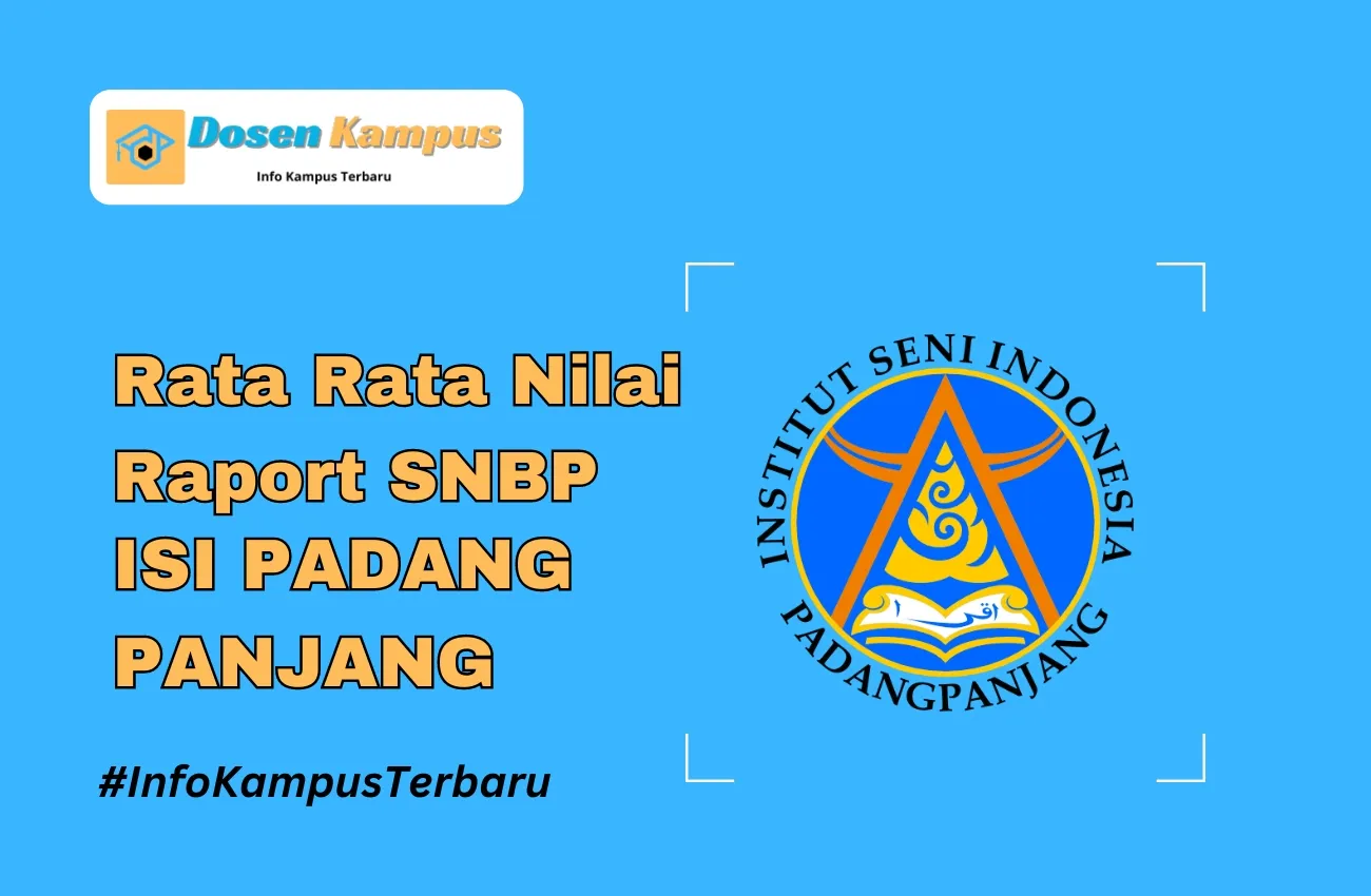 Rata Rata Nilai Raport SNBP ISI PADANG PANJANG