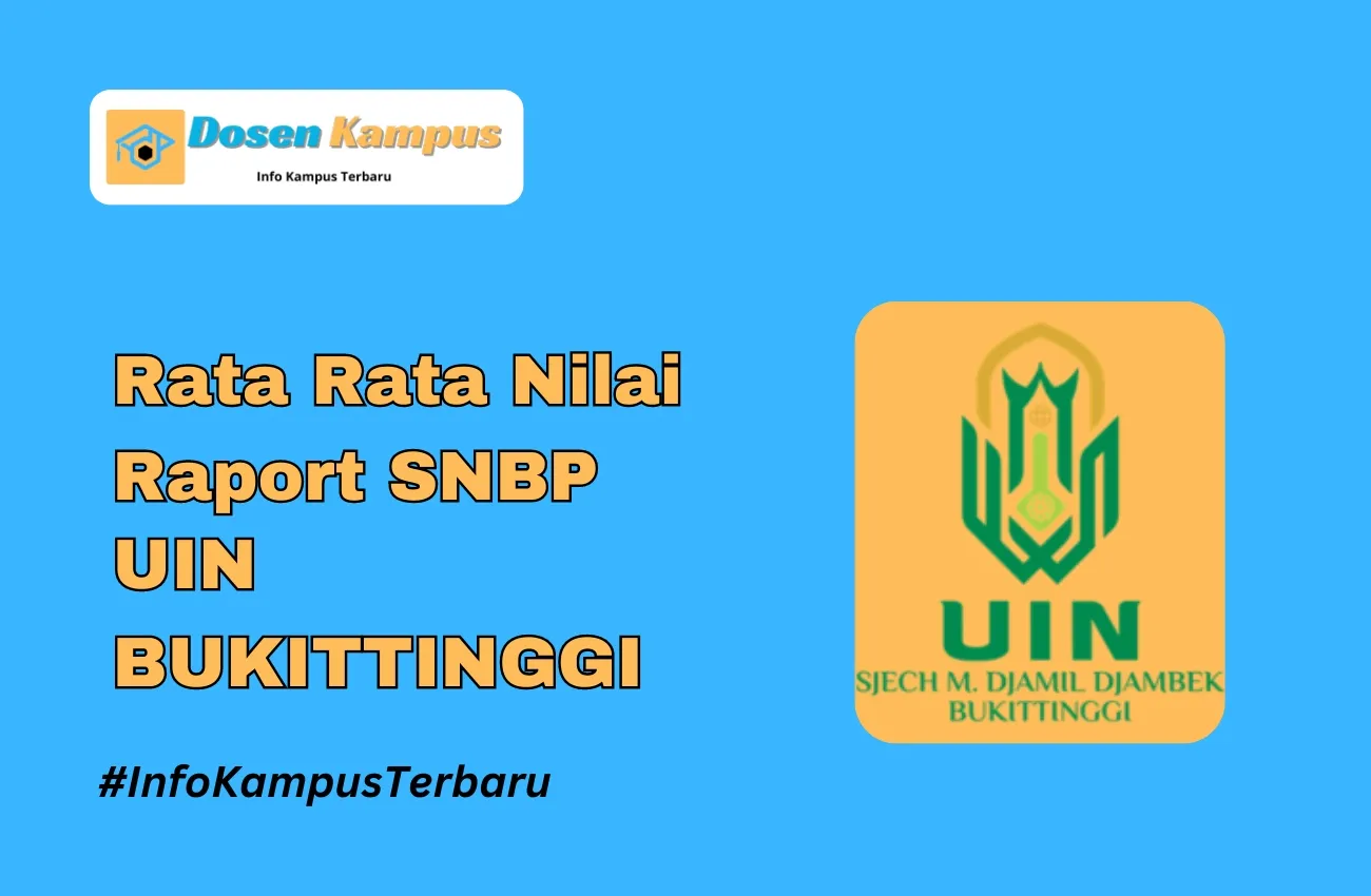 Rata Rata Nilai Raport SNBP UIN BUKITTINGGI