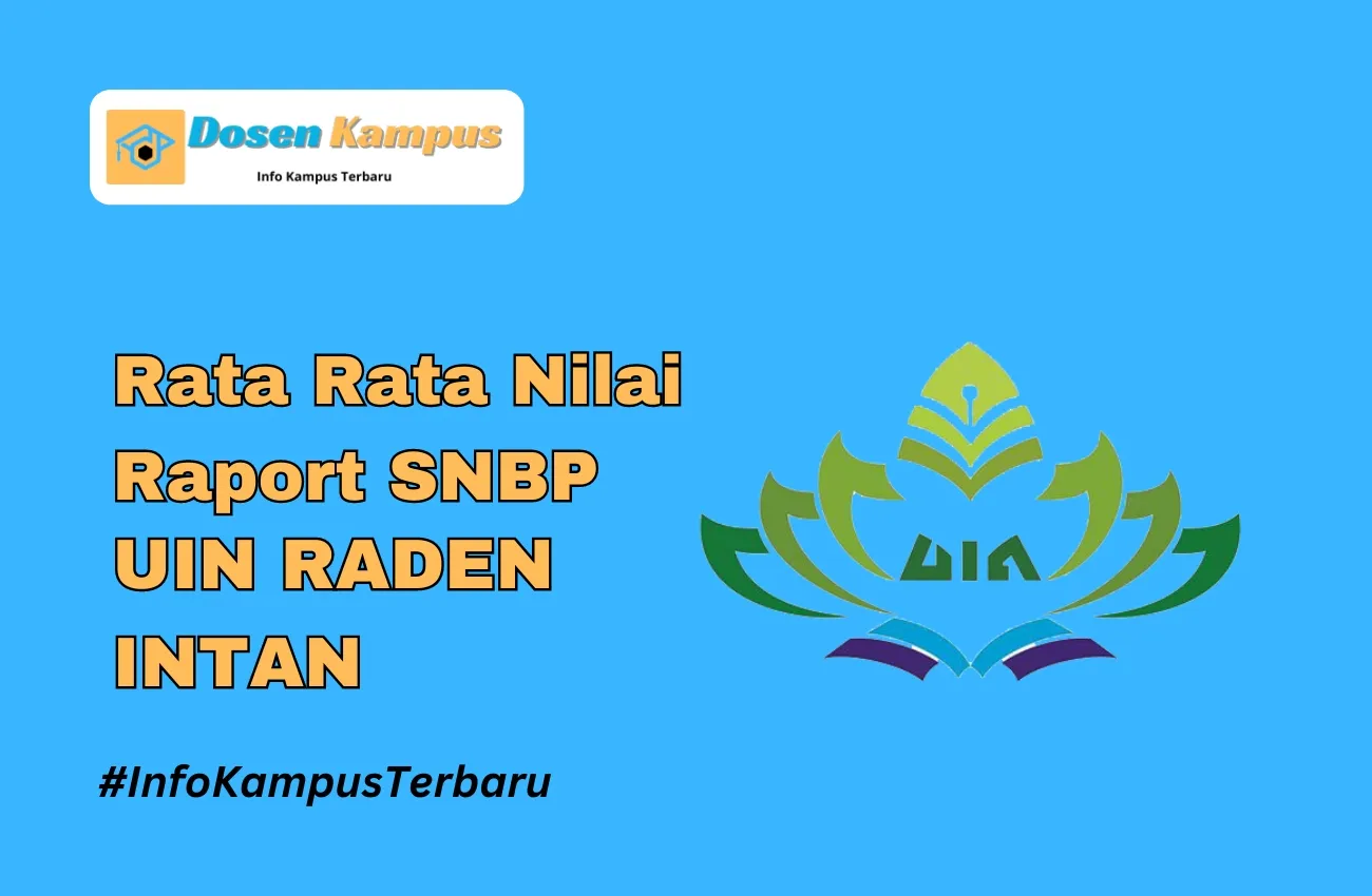 Rata Rata Nilai Raport SNBP UIN RADEN INTAN