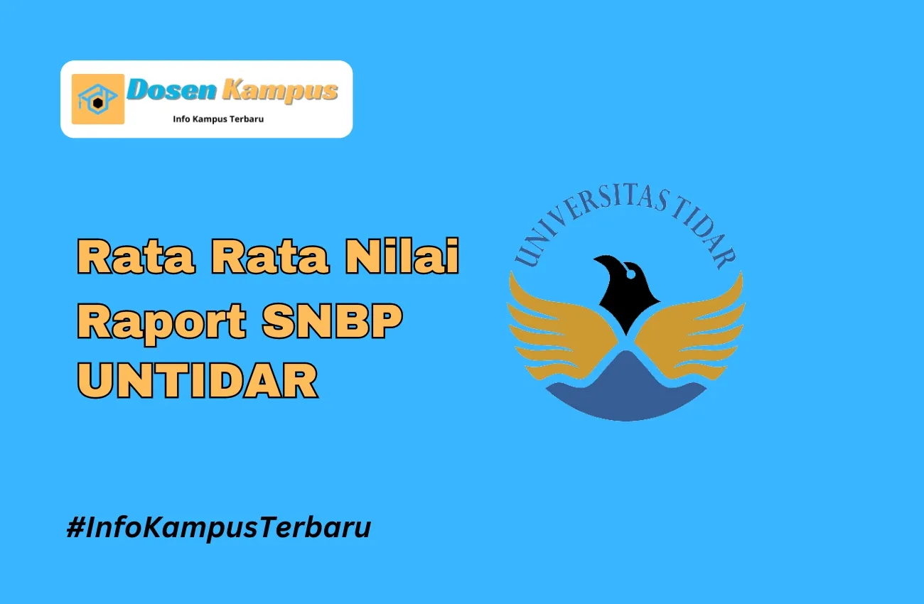 Rata Rata Nilai Raport SNBP UNTIDAR