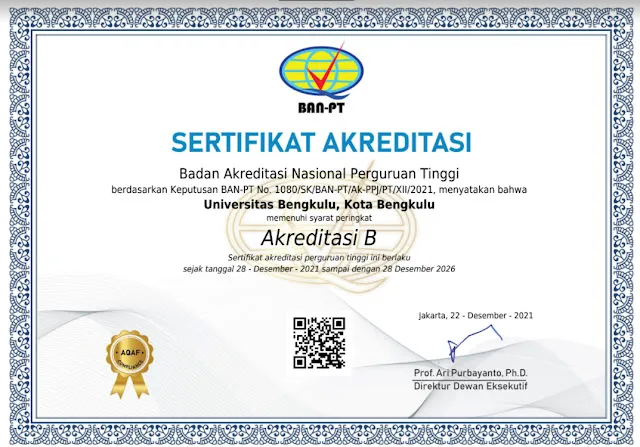 Akreditasi UNIB